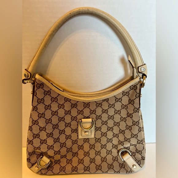 Gucci Abbey Hobo bag Cream and Brown Authentic - Picture 3 of 15